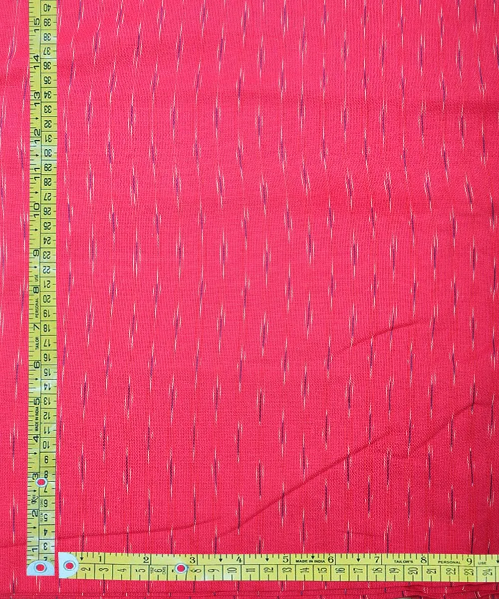 2.5 m Pink handloom cotton pochampally ikat fabric