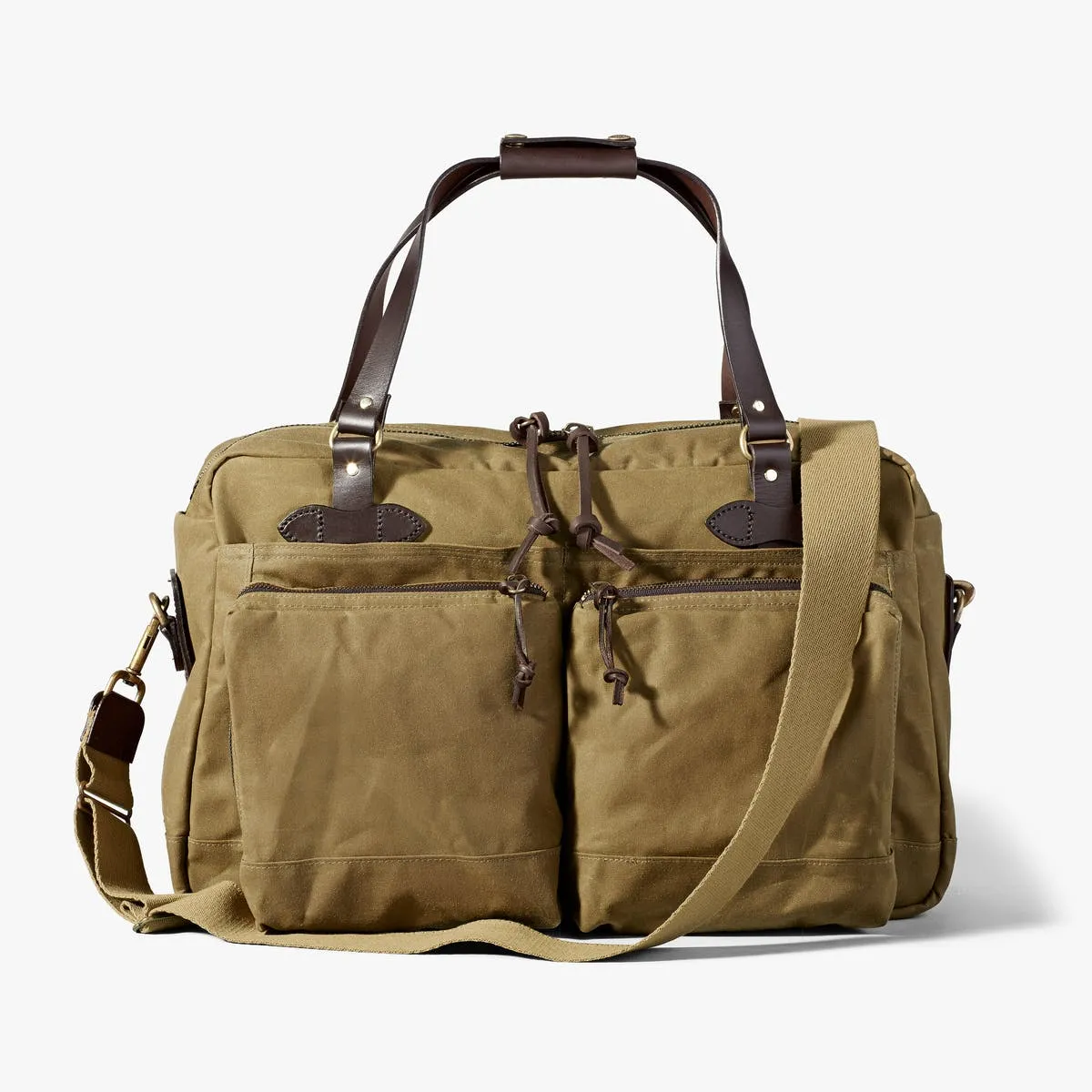 48-hour Tin Cloth Duffle Bag, Dark Tan