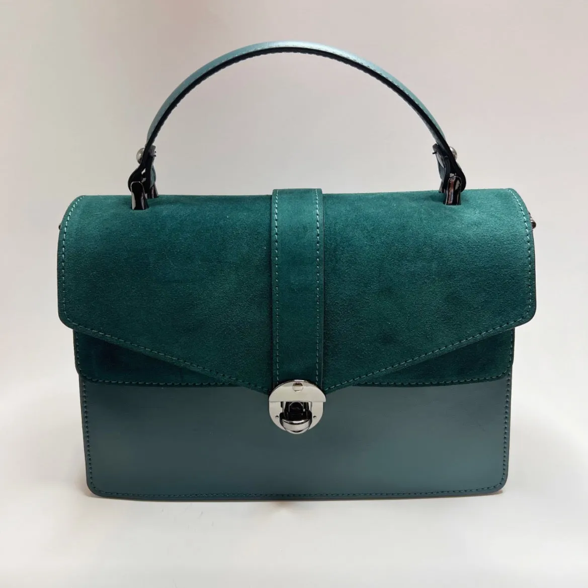 Angelina Emerald Leather Handbag