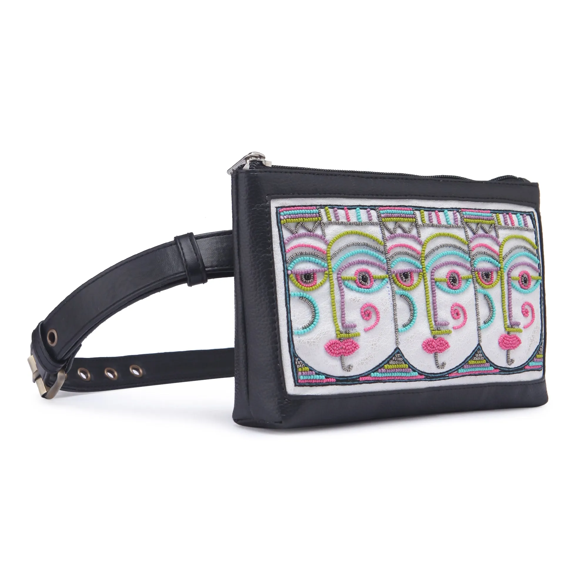 Anokhi Hand Embroiderd Belt Bag for women