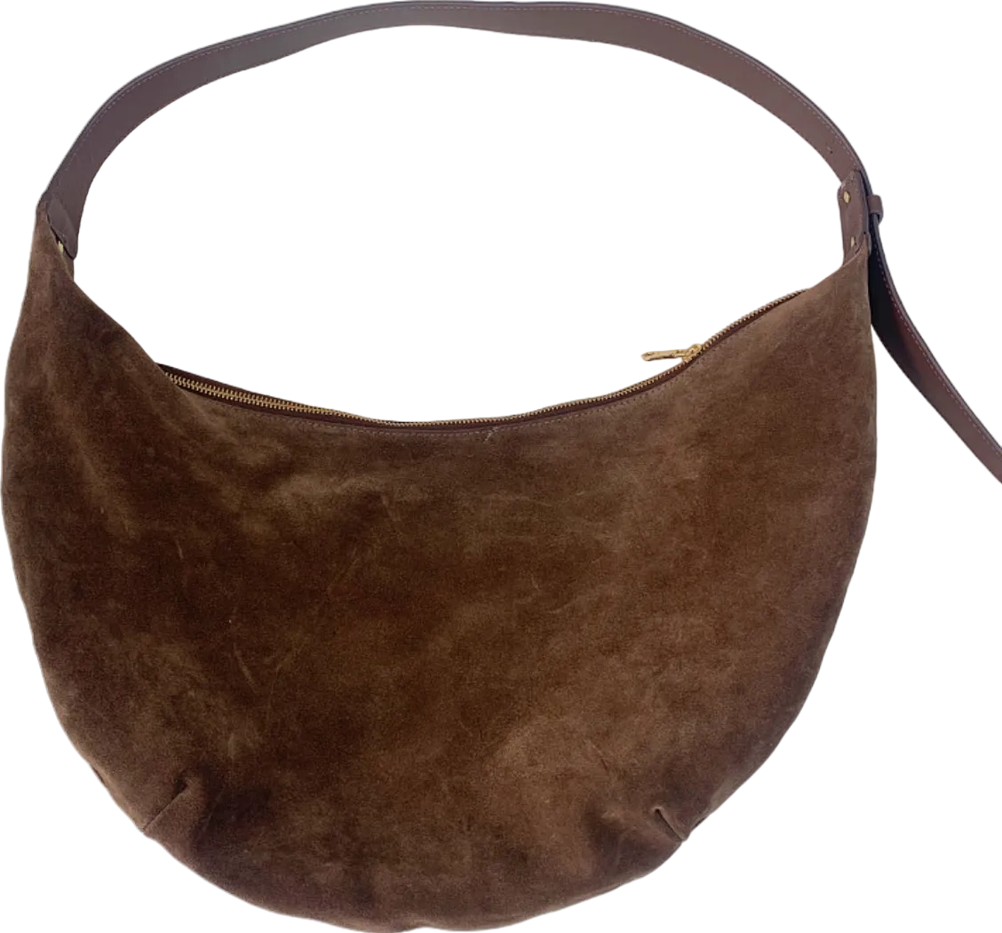 Arket Brown Suede Hobo Bag