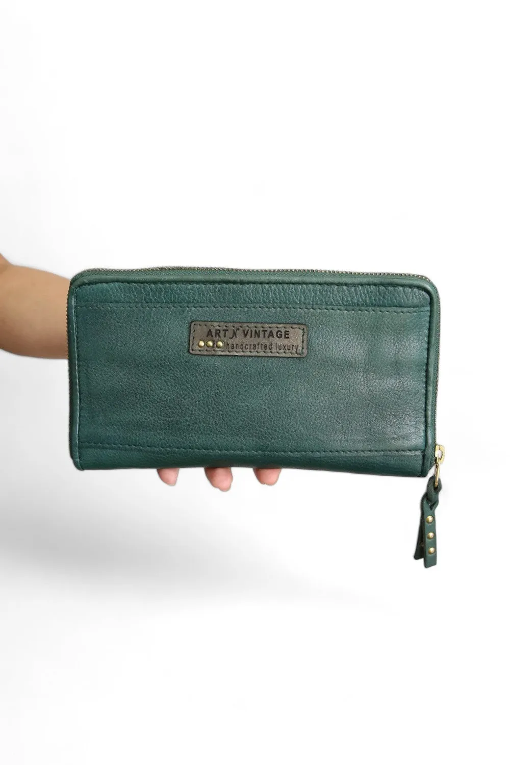 ART N' VINTAGE LOVE WALLET FOREST GREEN