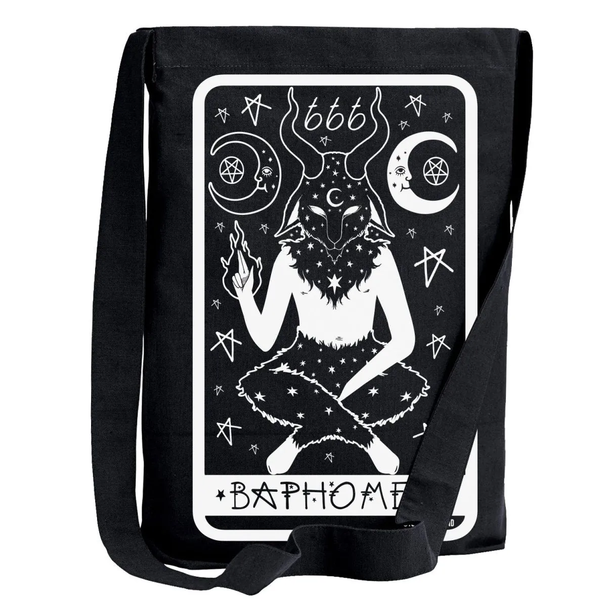 Baphomet Tarot Card Sling Tote Bag