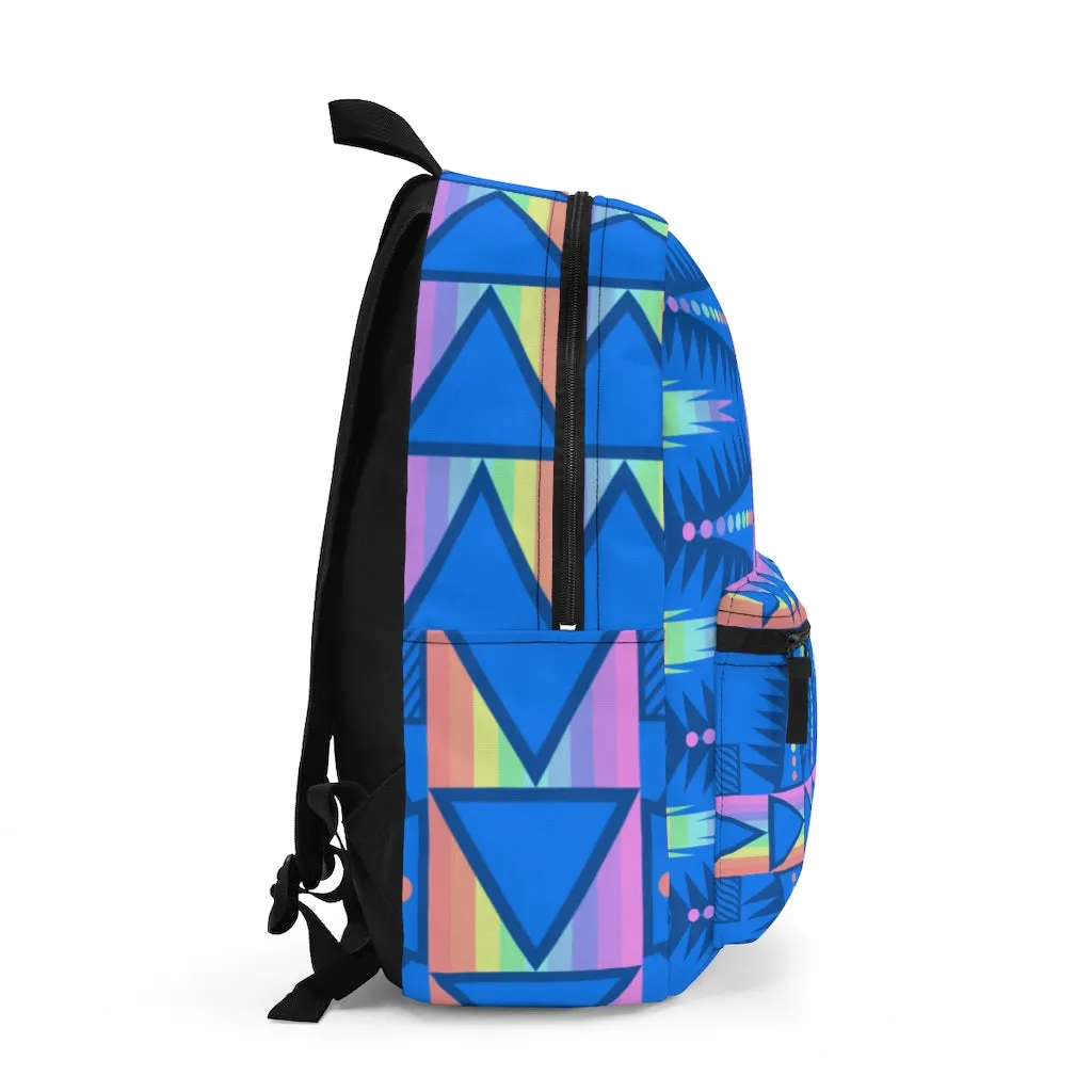 Blue and Pastel BackPack