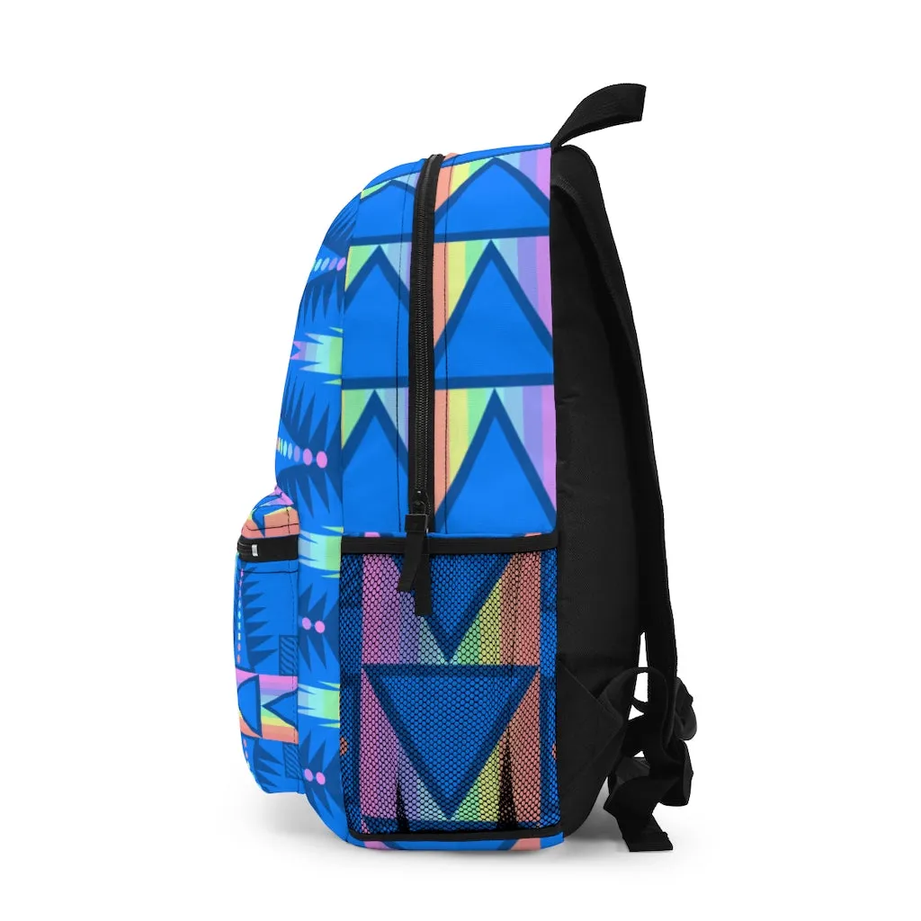 Blue and Pastel BackPack