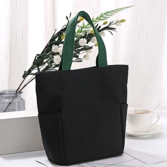 canvas handbag lunch box bag