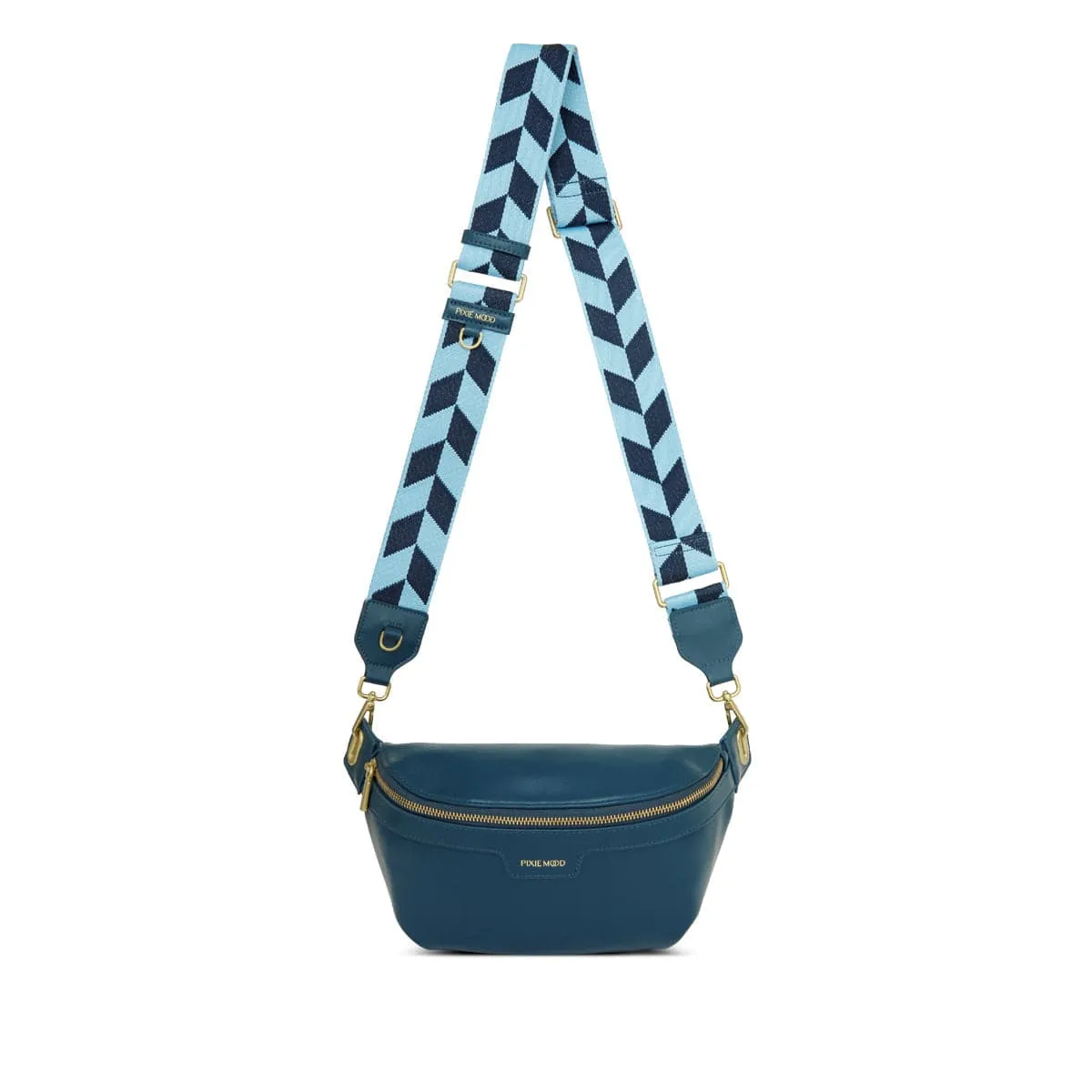 Carly Chevron & Vegan Leather Strap | Multiple Colours