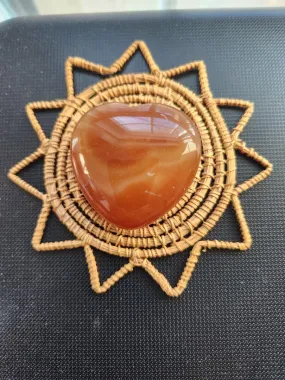 Carnelian Heart Stone