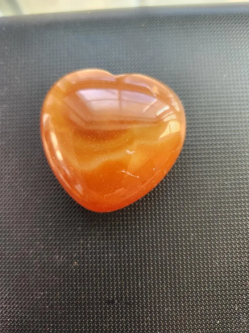 Carnelian Heart Stone