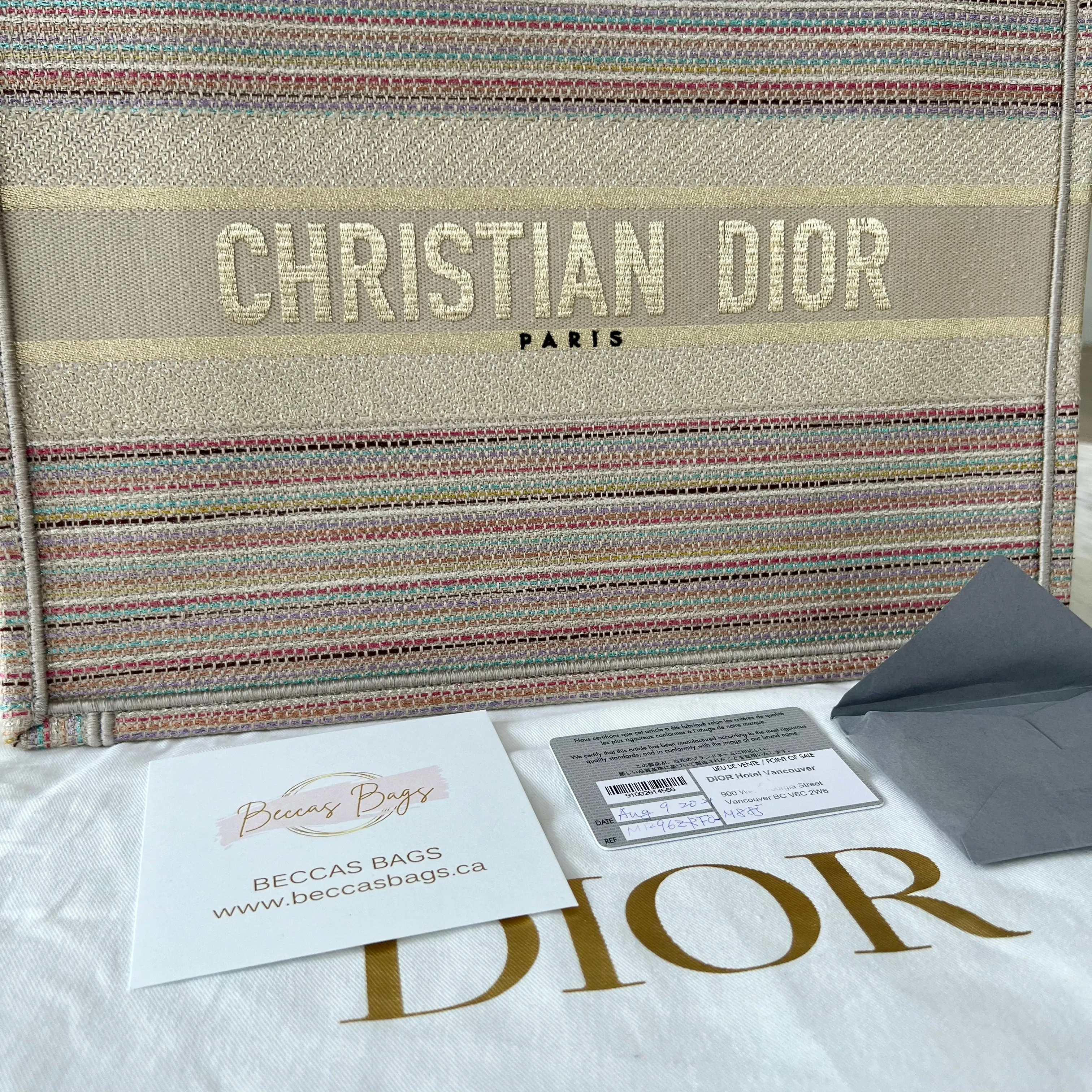 Christian Dior Book Tote Bag