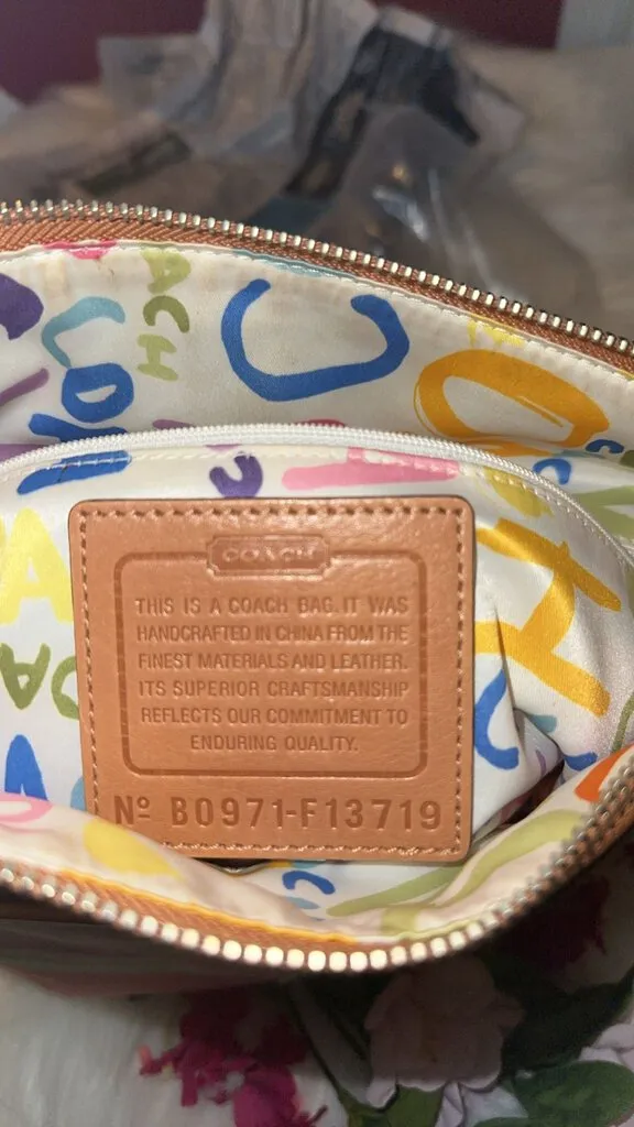 Coach Pastel Multi Stripe Shoulder Bag