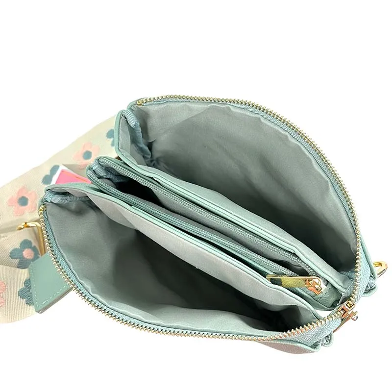 Crossbody Wallet in Sage