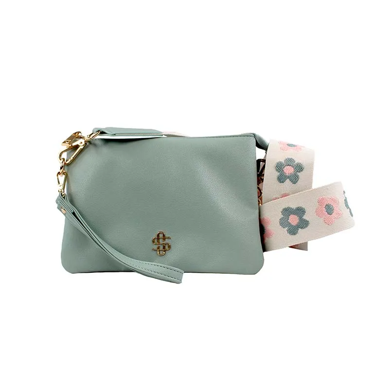 Crossbody Wallet in Sage