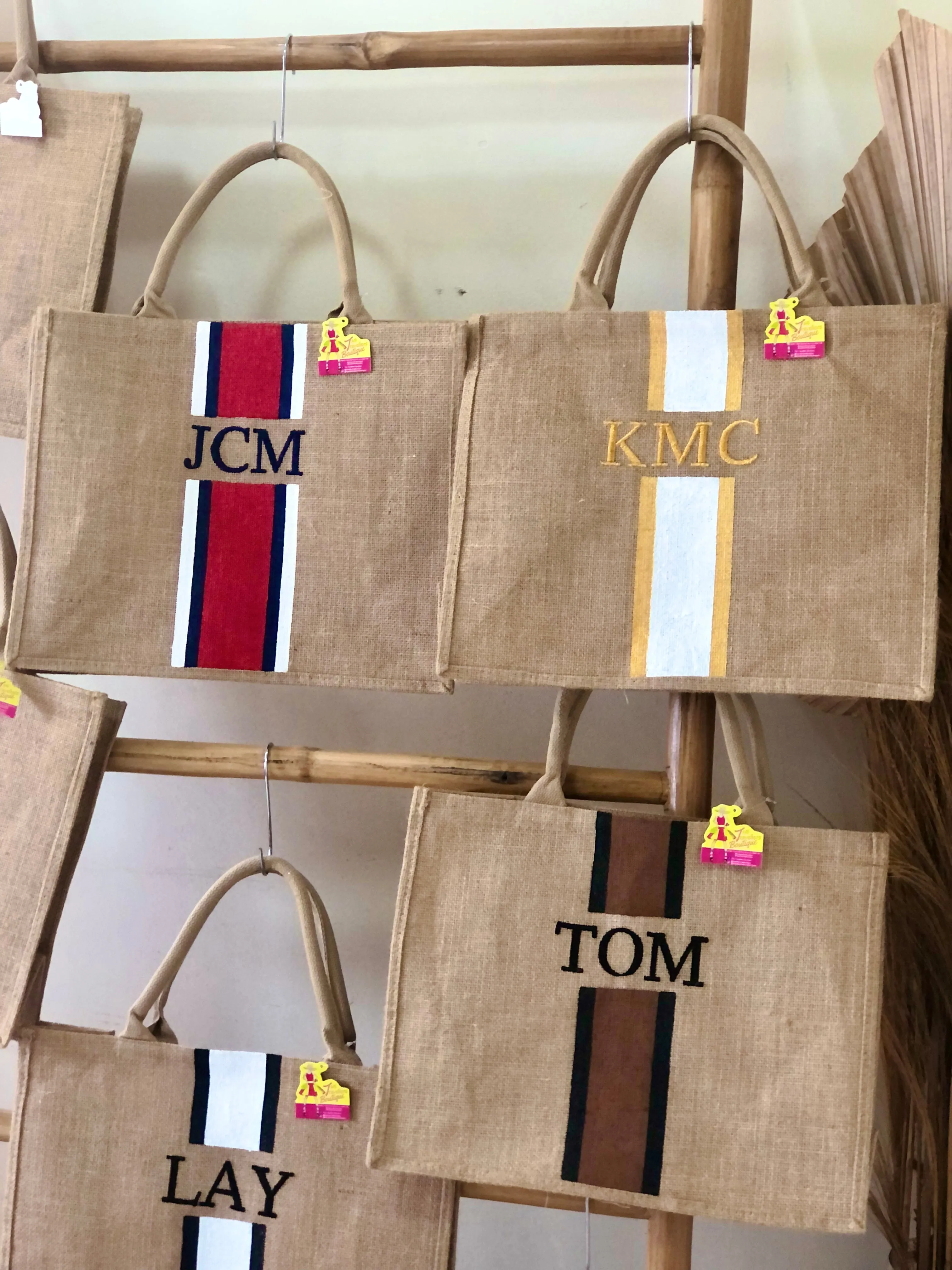 Custom Monogram Tote Bag