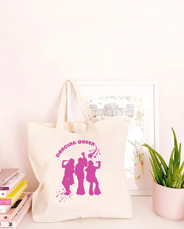 Dancing Queen - Large Canvas Tote Bag