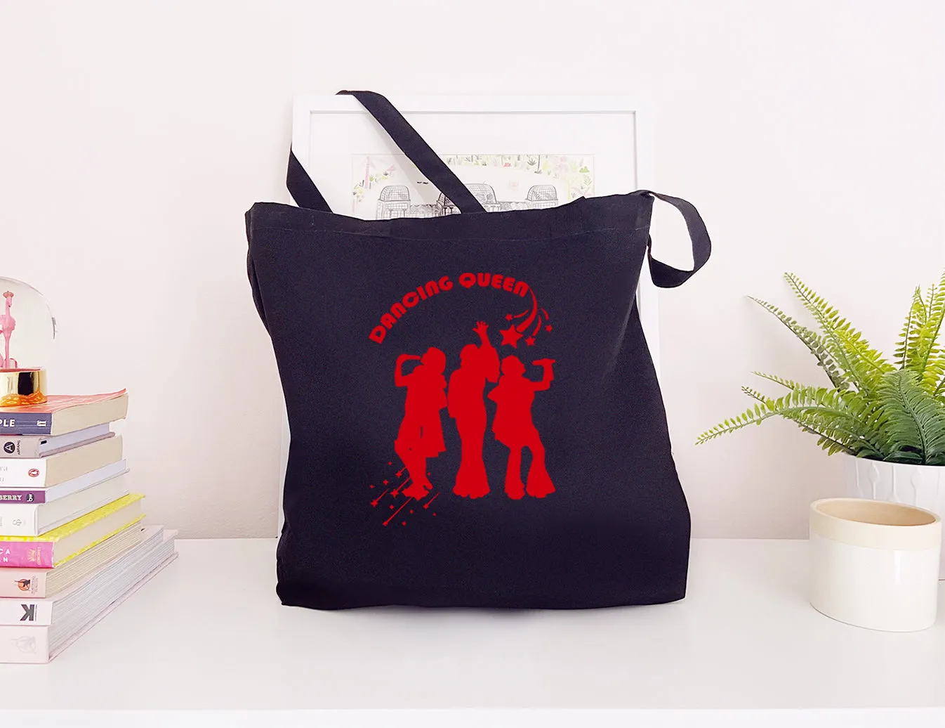 Dancing Queen - Large Canvas Tote Bag