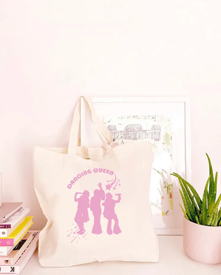 Dancing Queen - Large Canvas Tote Bag