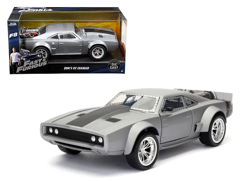 Dom's Ice Charger Fast & Furious F8 Movie 1/24 Diecast Model Car by Jada