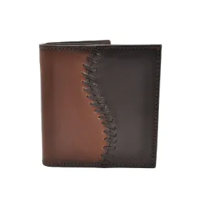 E.C. Men's Goat Stitch Brown/Tobacco Bifold Wallet