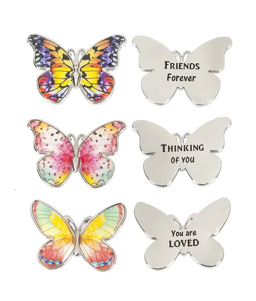 Enjoy the Journey Butterfly Charm Pocket Token - 1 Assorted