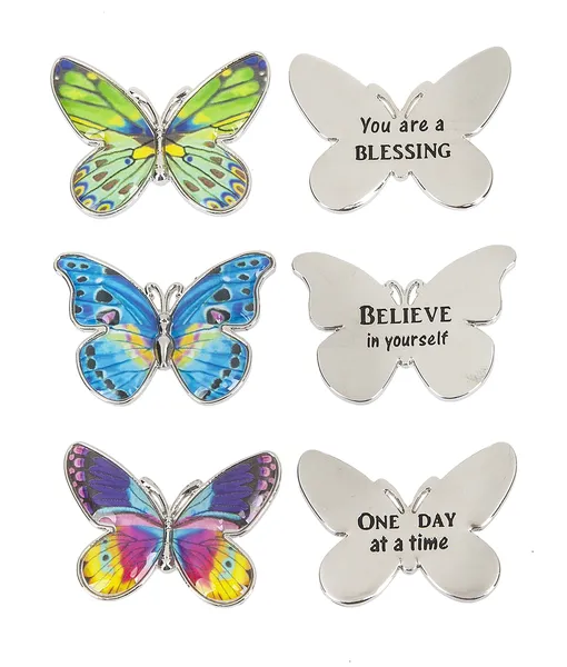 Enjoy the Journey Butterfly Charm Pocket Token - 1 Assorted