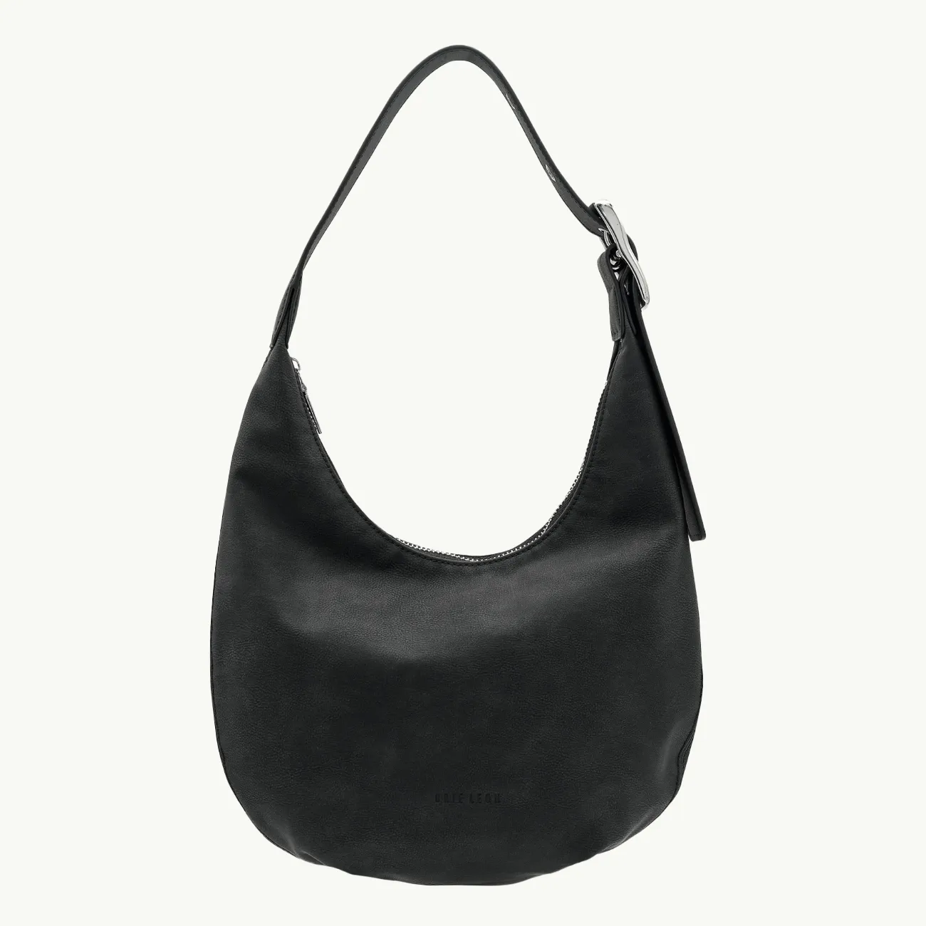 Everyday Croissant Bag - Black Corn Leather