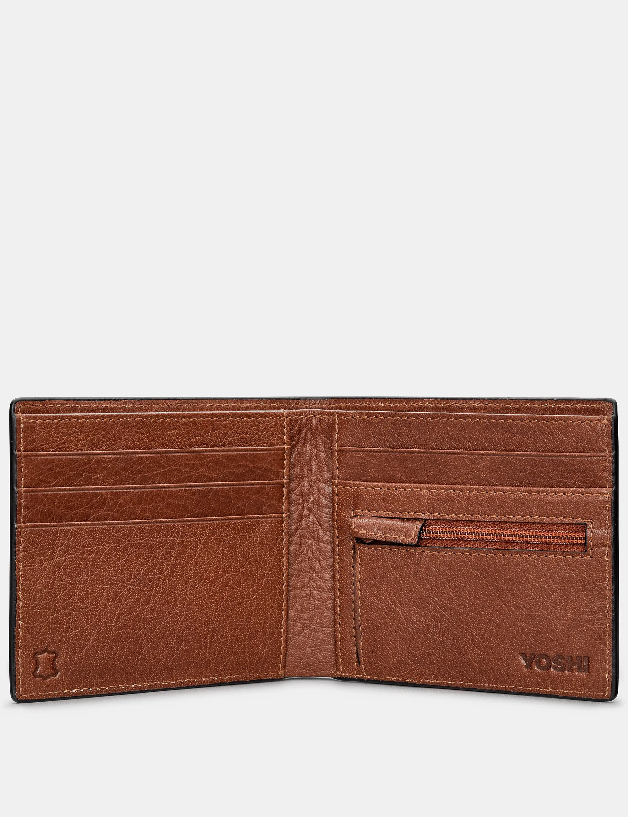 Football Brown Leather Wallet