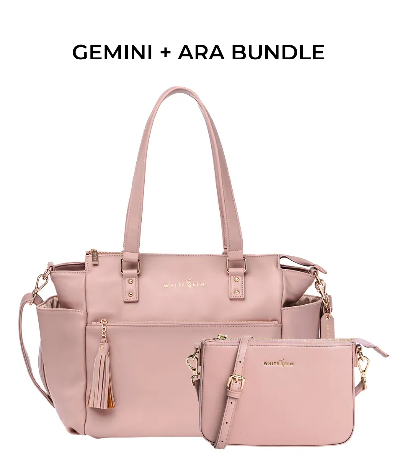 Gemini Convertible Backpack - Dusty Rose