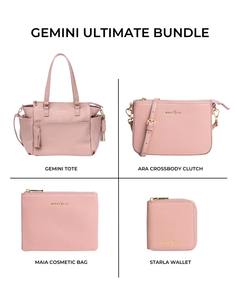 Gemini Convertible Backpack - Dusty Rose