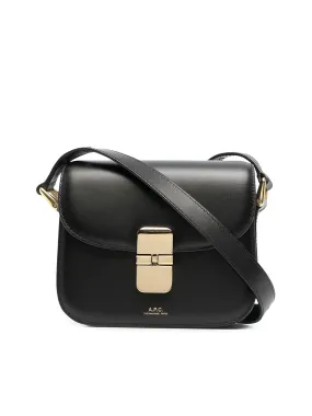 Grace shoulder bag in black leather