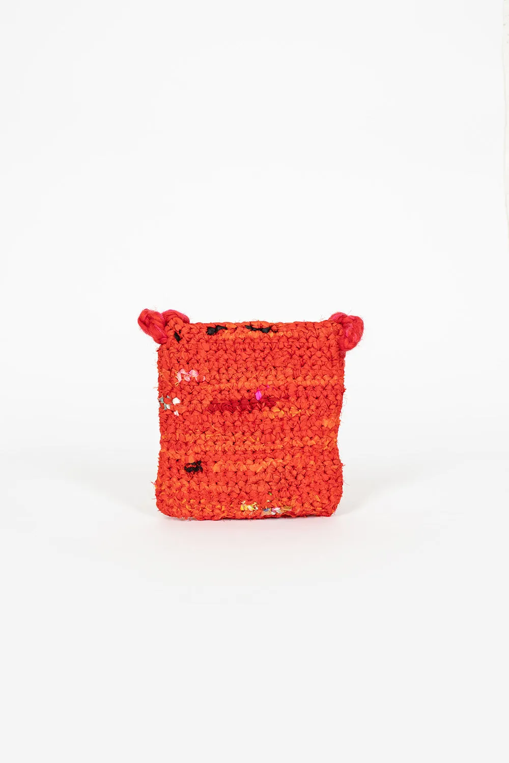 Hand Crochet Diario Bag Red Multi