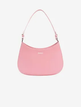 Hazel Apple Leather Mini Handbag | Pink