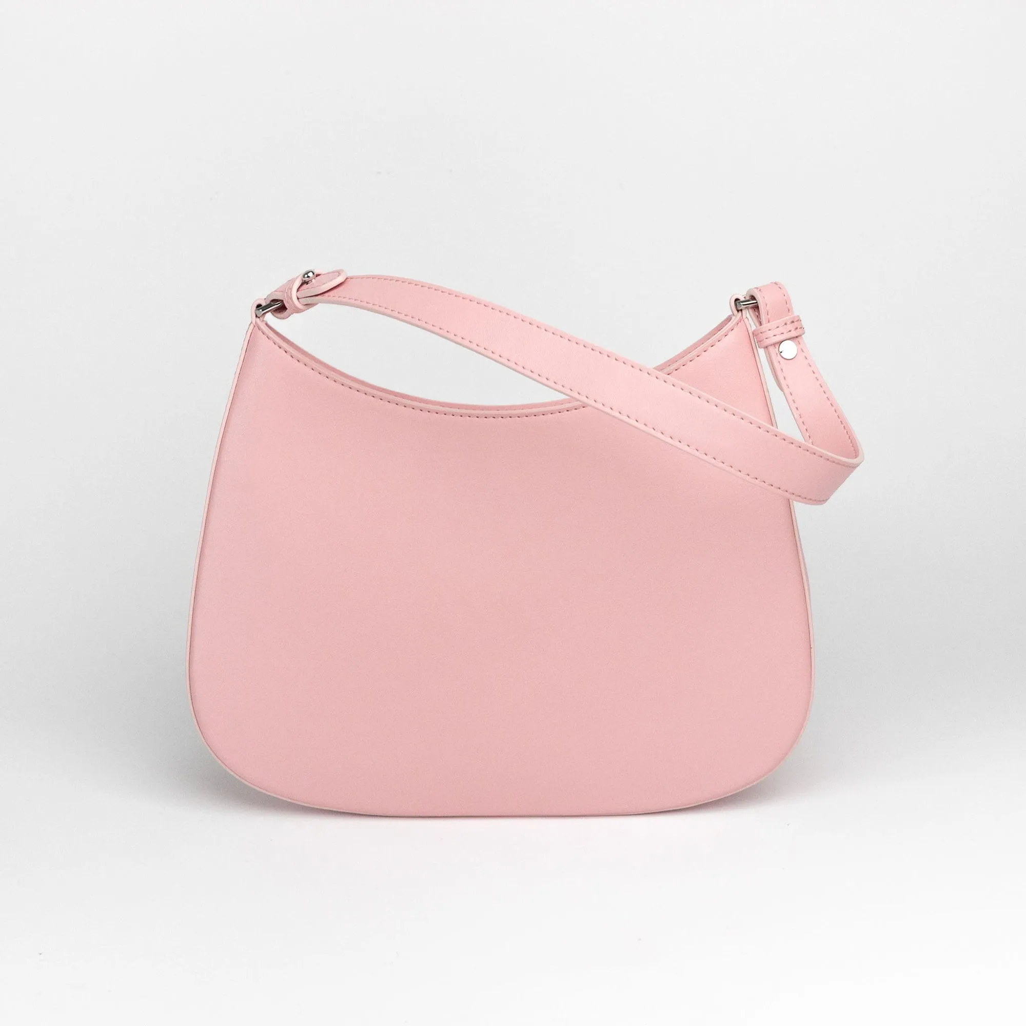 Hazel Apple Leather Mini Handbag | Pink