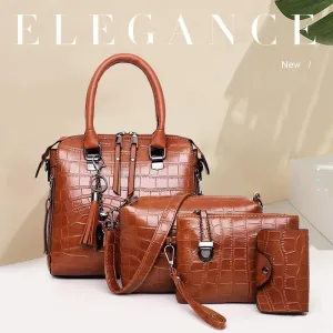 HELGA | 4-PIECE LEATHER BAG SET (1 1 FREE)