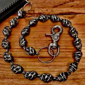 Hell Ride Custom Skull Wallet Chain 1 - Galvanized