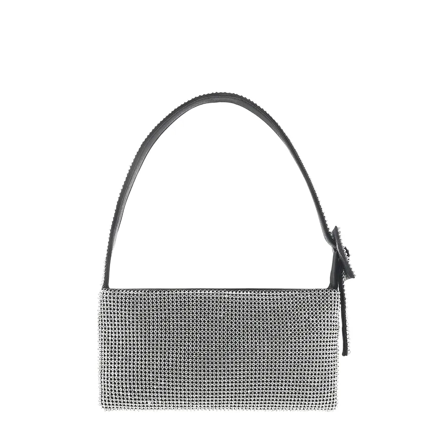 KIZ SHOULDER BAG - SILVER DIAMANTE