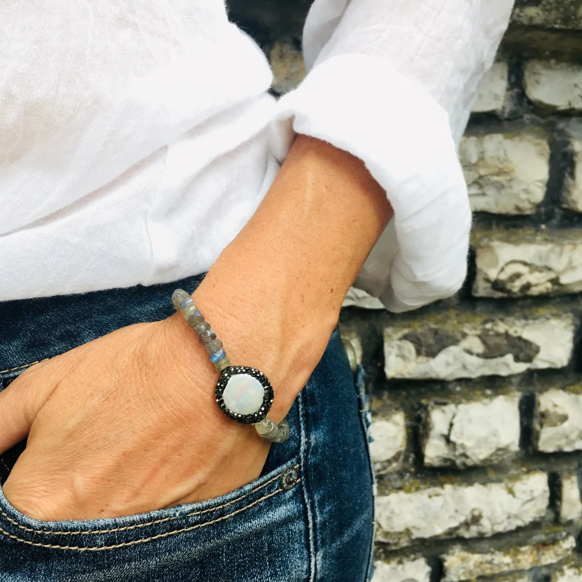 Labradorite Crystal Bracelet for a Positive Change in Your Life