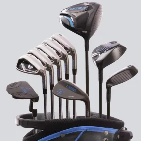 Lazrus Golf 11 pc Set - Driver, 3W, 4H, 6-PW Irons, 56° Wedge, Putter & Bag