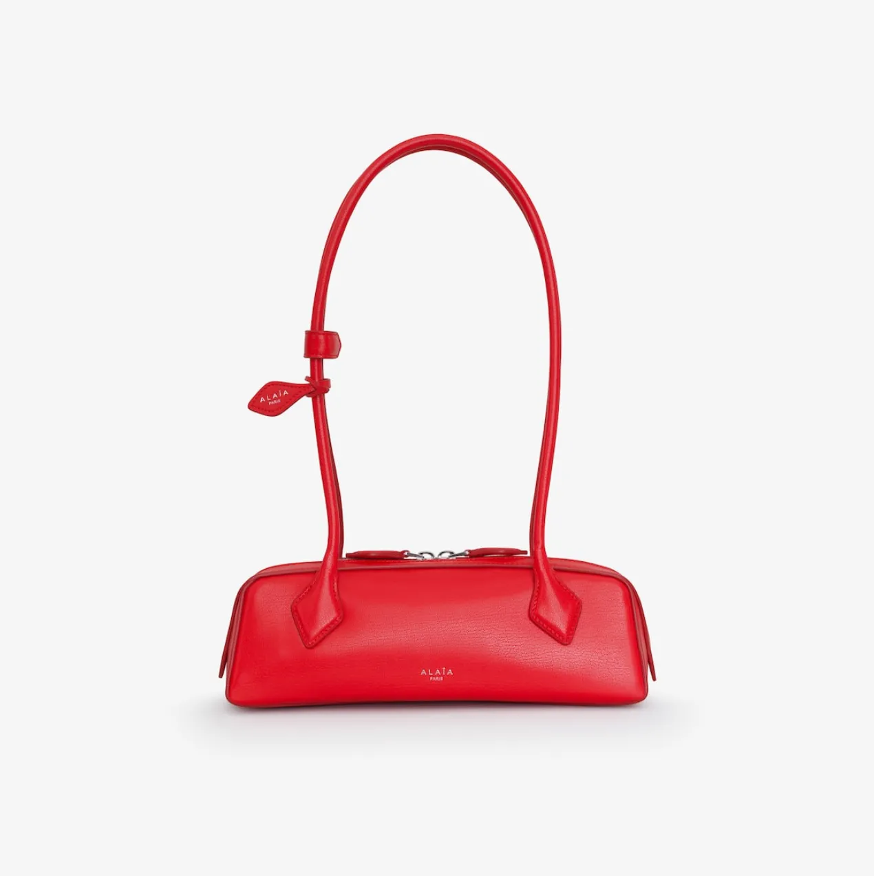 LE TECKEL MEDIUM BAG IN GOATSKIN - RED