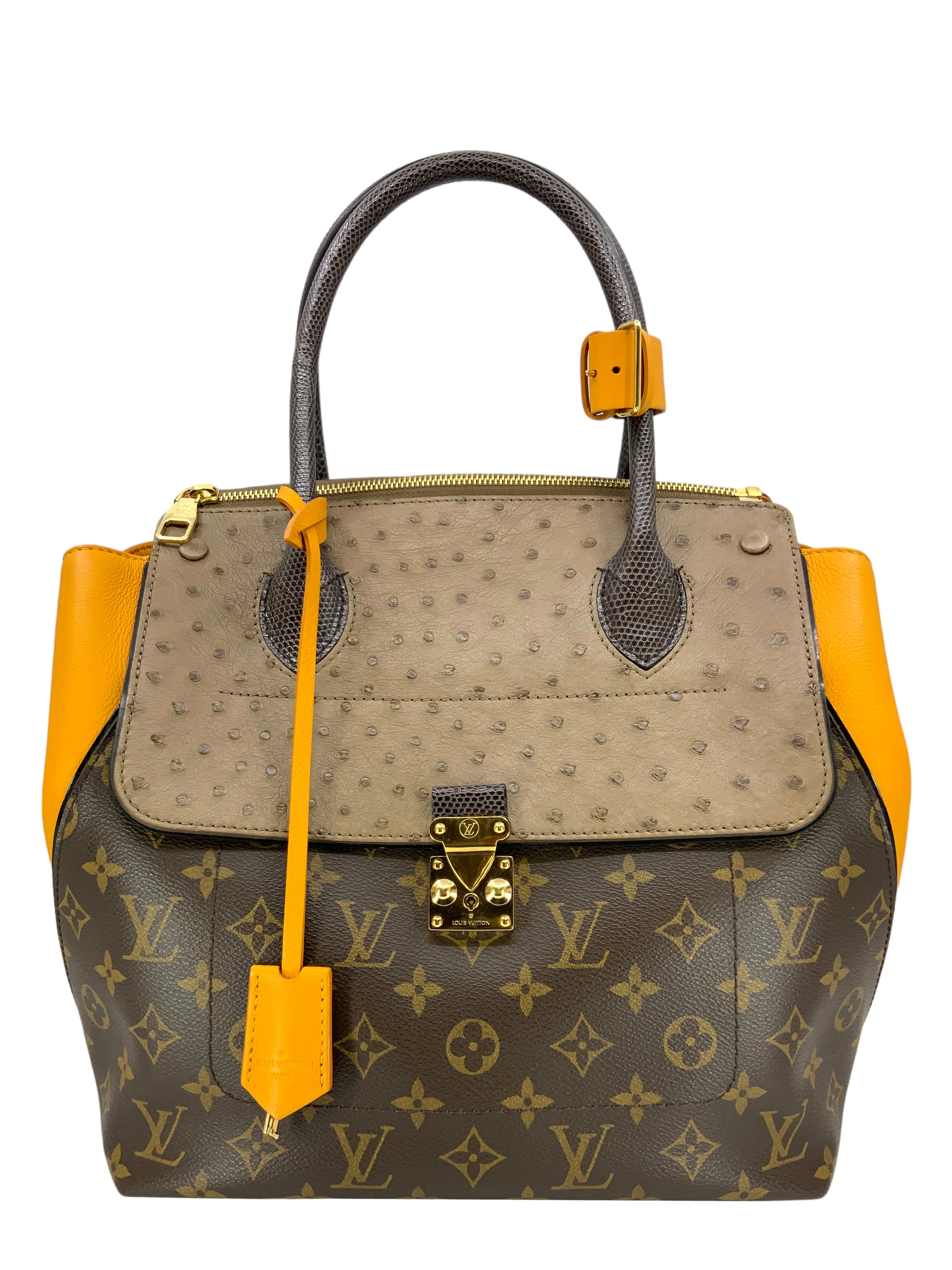 LOUIS VUITTON Limited Edition Bordeaux Exotique Monogram Majestueux MM Tote Bag