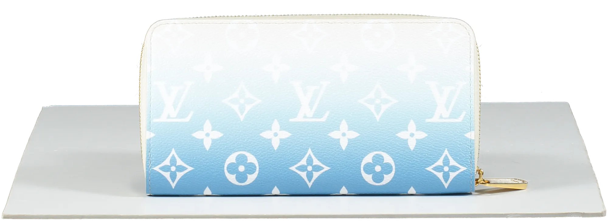 Louis Vuitton Ltd.Edition Blue Mist Brume Monogram By The Pool Zippy Wallet