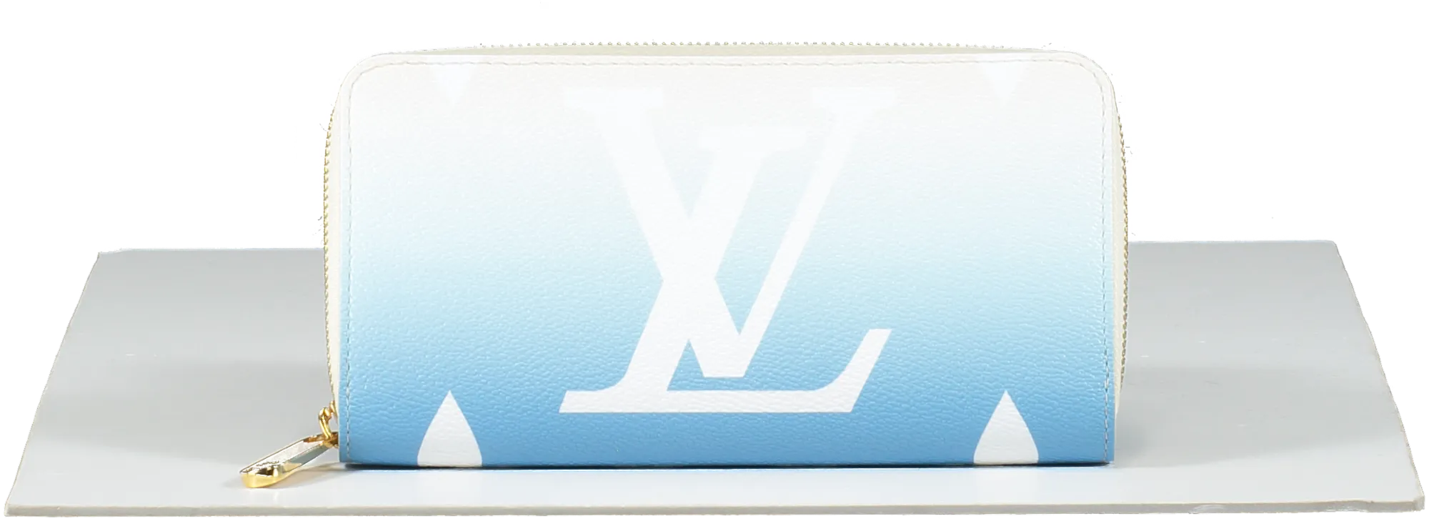 Louis Vuitton Ltd.Edition Blue Mist Brume Monogram By The Pool Zippy Wallet