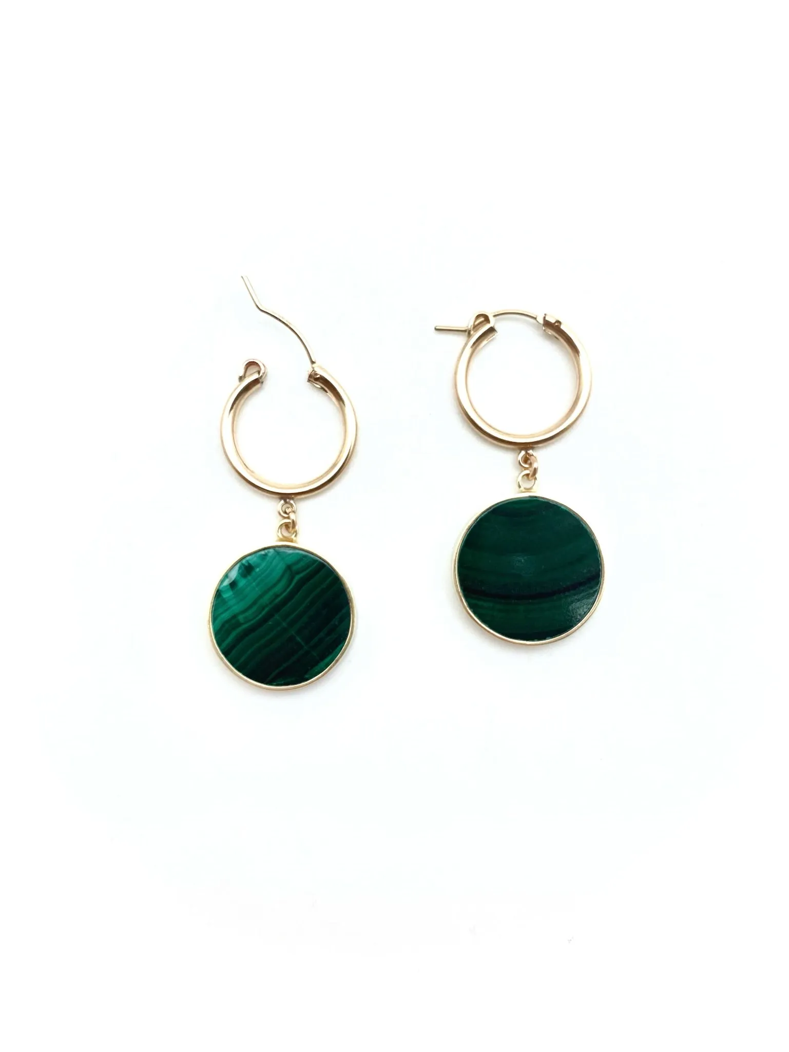 Malachite Fern Hoops