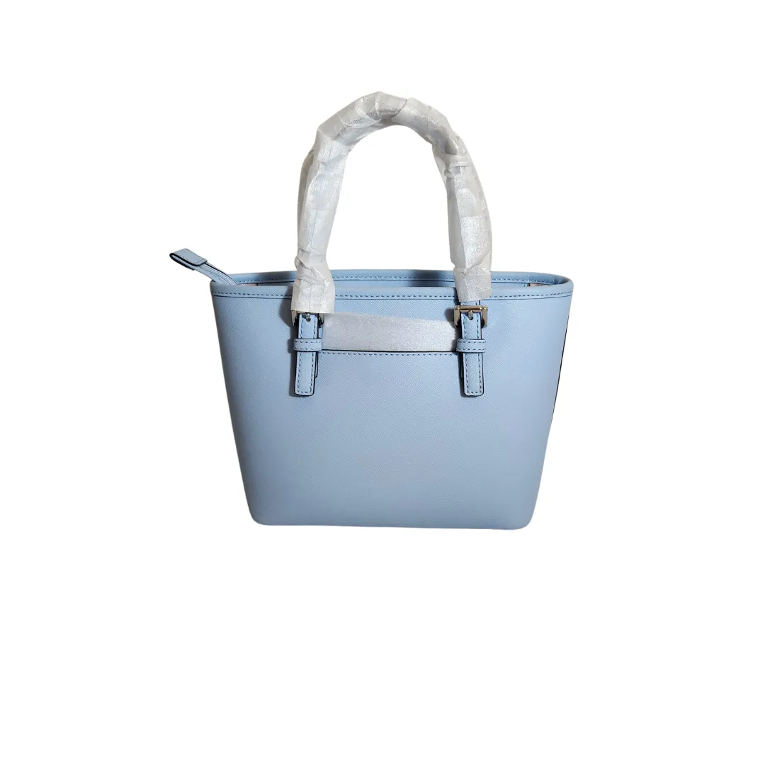 Michael Kors Sky Blue Extra Small Convertible Jet Set Travel Tote | Brand New |