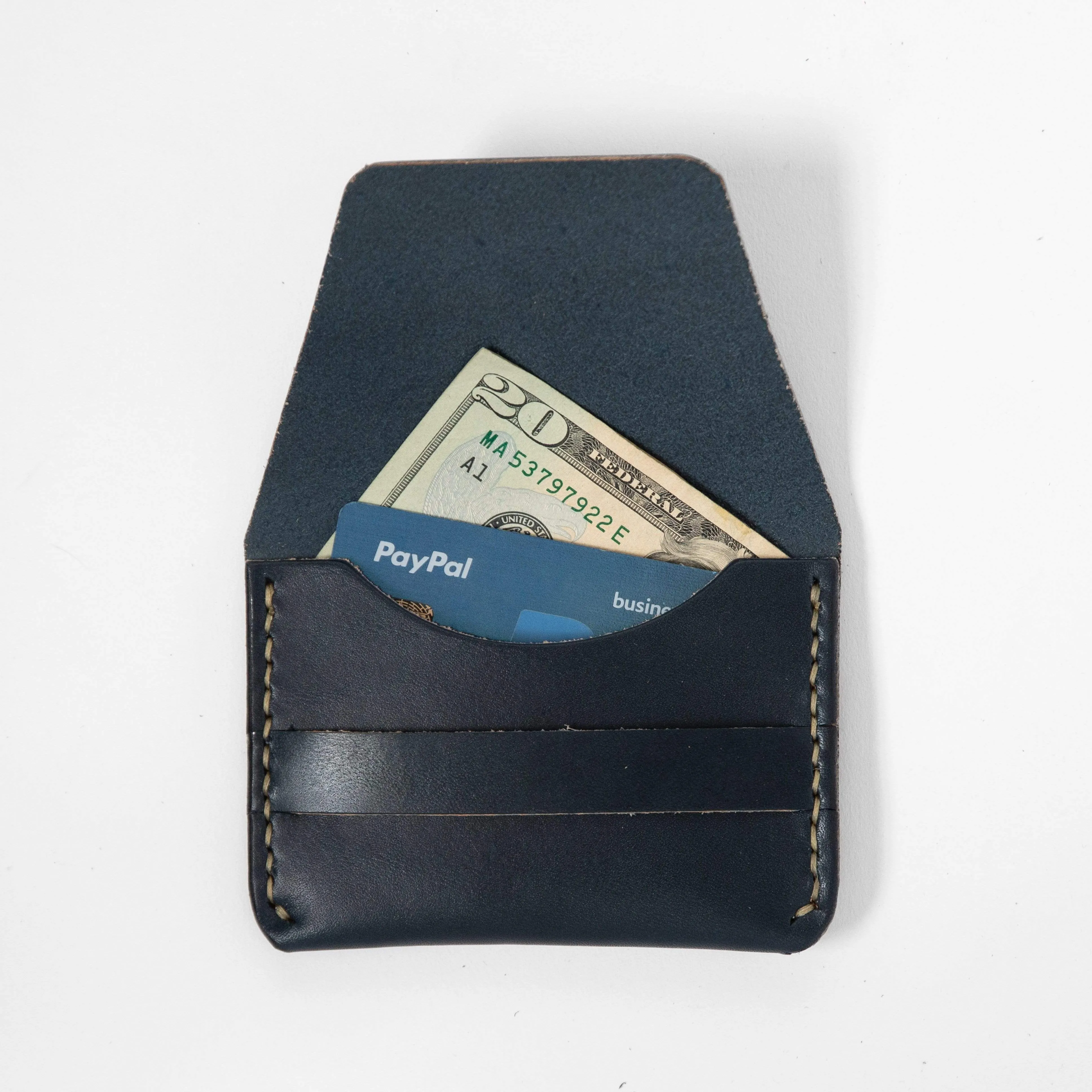 Navy Flap Wallet