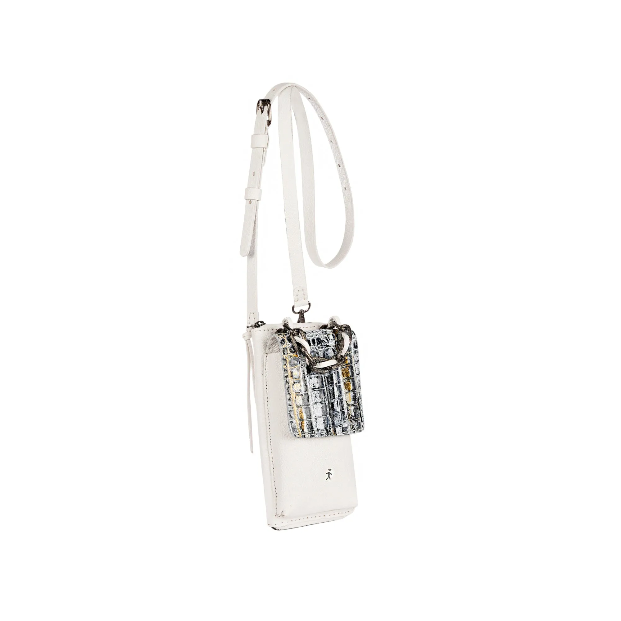 Ocean Phone Jewelry Croco Martellato White