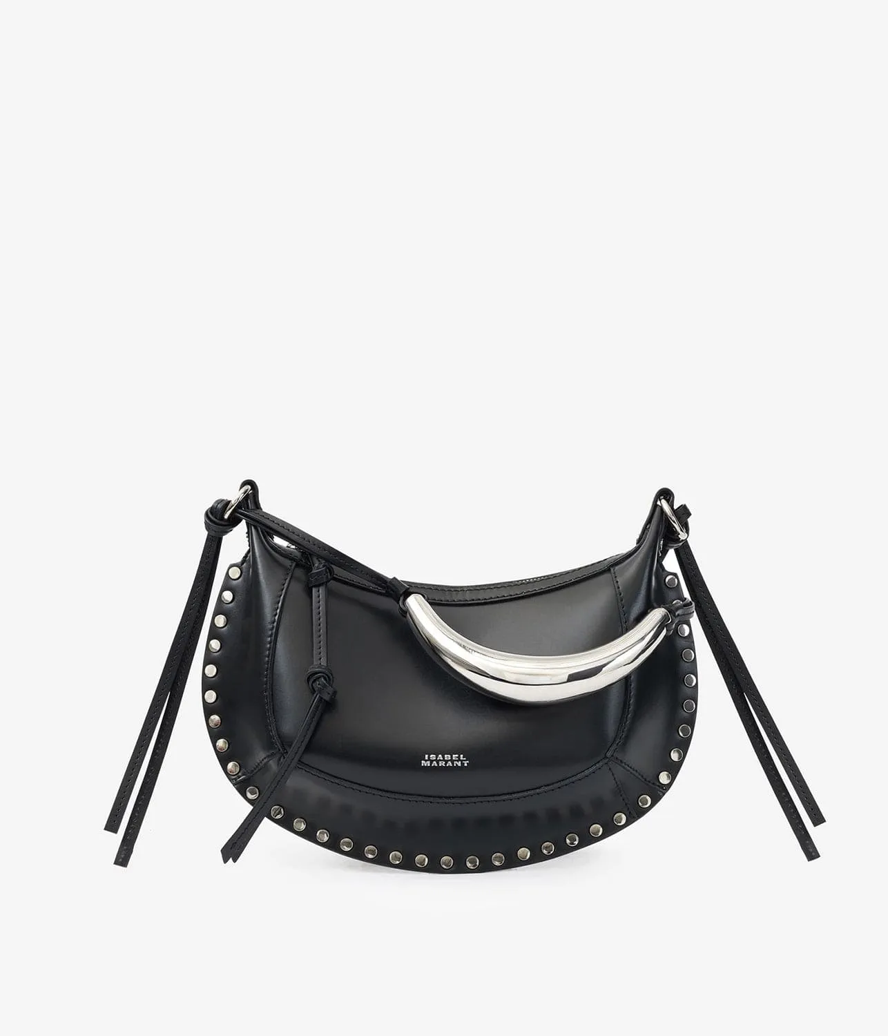 OSKAN MOON SHOULDER BAG- BLACK/SILVER