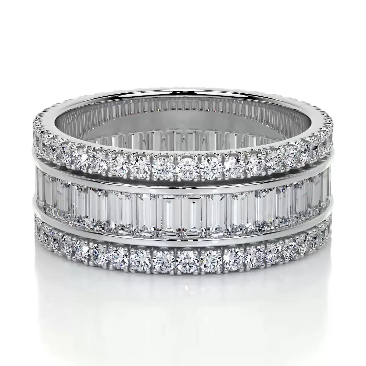 Paige Lab Grown Eternity Wedding Ring   (4 Carat) -18K White Gold