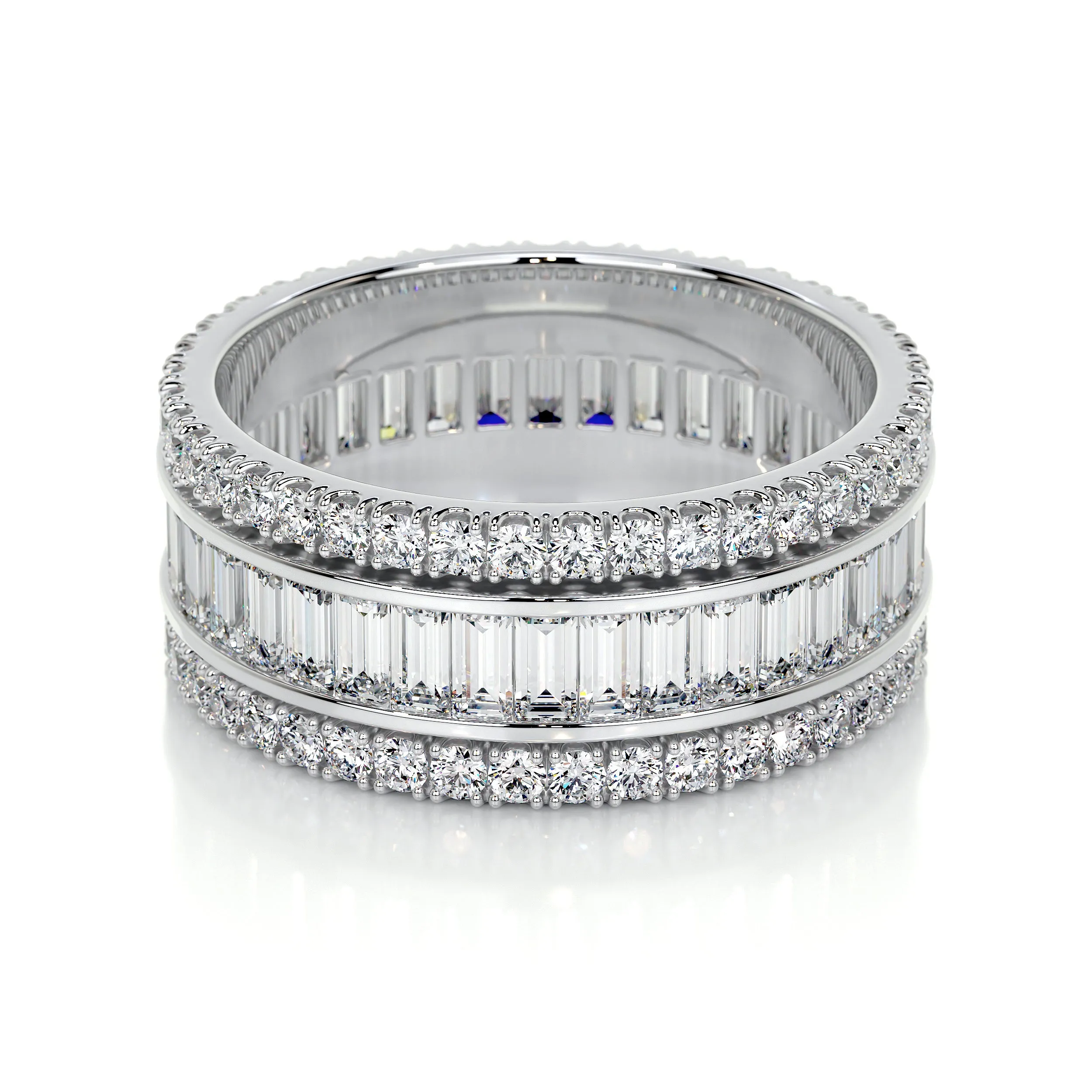 Paige Lab Grown Eternity Wedding Ring   (4 Carat) -18K White Gold