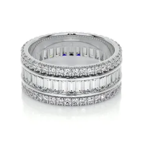 Paige Lab Grown Eternity Wedding Ring   (4 Carat) -18K White Gold